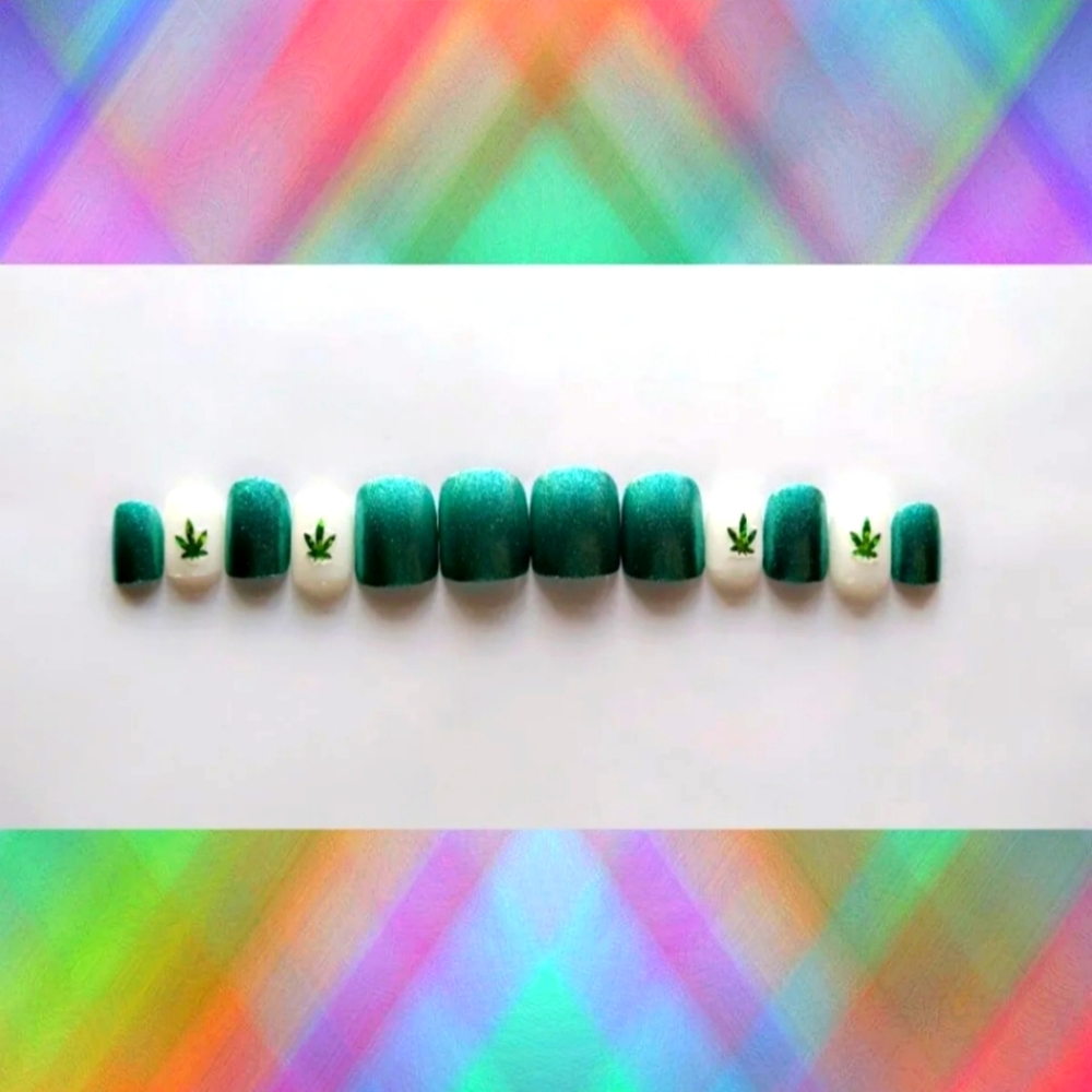 Press on nails short square 420